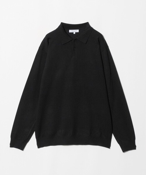 A DAY IN THE LIFE UNITED ARROWS(アデイインザライフユナイテッドアローズ)の「プレーティングテンジク ポロニット 12GG -ウォッシャブル-<A DAY IN THE LIFE>(ニット/セーター・メンズ・ダークブラウン/ブラック・L/XL/M)」の1枚目の写真