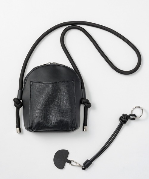 MATO by MARL MARL(マトーバイマールマール)の「MATO by MARLMARL/マトーバイマールマール ジップラインフォーンバッグ ZIPLINE PHONE BAG(マザーズバッグ・レディース・ブラック/ホワイト・FREE)」の9枚目の写真