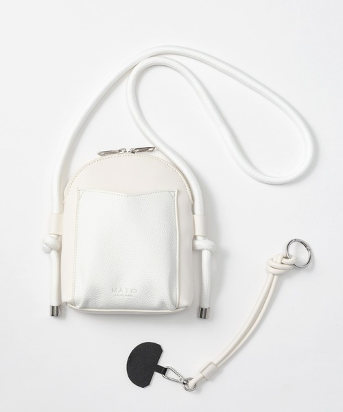 MATO by MARL MARL(マトーバイマールマール)の「MATO by MARLMARL/マトーバイマールマール ジップラインフォーンバッグ ZIPLINE PHONE BAG(マザーズバッグ・レディース・ブラック/ホワイト・FREE)」の19枚目の写真