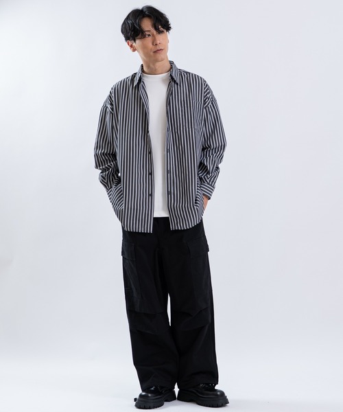 SHISKY(シスキー)の「ワイドカーゴパンツ(カーゴパンツ・メンズ・カーキ/ブラック・SMALL/MEDIUM/LARGE)」の8枚目の写真