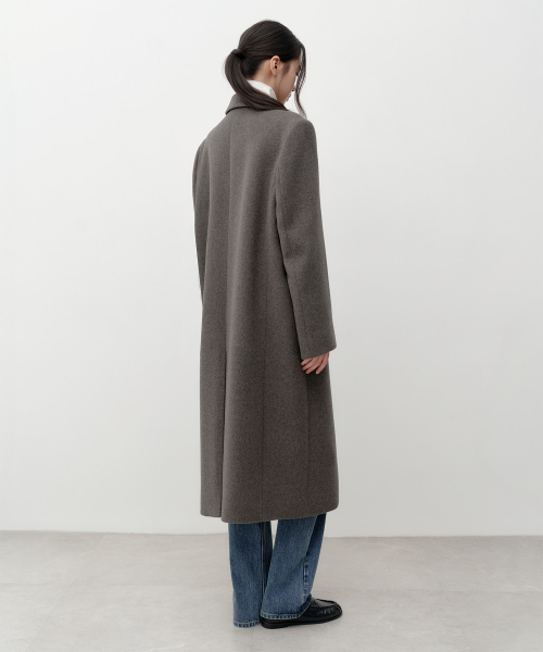 MUSINSA STANDARD WOMAN（ムシンサスタンダードウーマン）の「ウィメンズカシミヤブレンドチェスターロングコート[トープ]（チェスターコート・レディース・その他・LARGE/MEDIUM/SMALL/X-SMALL）」の7枚目の写真