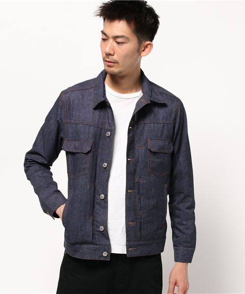 MEN'S BIGI（メンズビギ）の「超軽量 Gジャン/クールドッツ デニムプリント（デニムジャケット・メンズ・インディゴブルー・SS/L/S/M）」の7枚目の写真