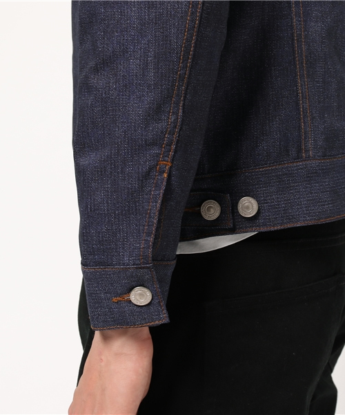 MEN'S BIGI（メンズビギ）の「超軽量 Gジャン/クールドッツ デニムプリント（デニムジャケット・メンズ・インディゴブルー・SS/L/S/M）」の5枚目の写真