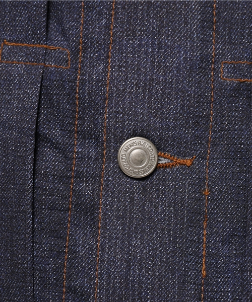 MEN'S BIGI（メンズビギ）の「超軽量 Gジャン/クールドッツ デニムプリント（デニムジャケット・メンズ・インディゴブルー・SS/L/S/M）」の2枚目の写真