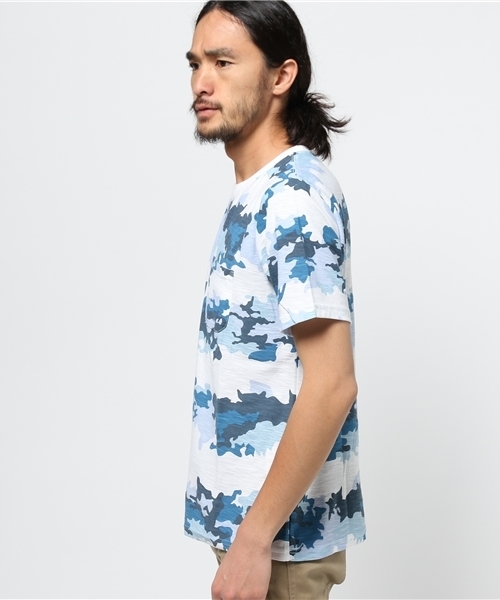 HVC(エイチブイシー)の「HVC / スラブカモフラTシャツ (Tシャツ/カットソー・メンズ・グリーン/ネイビー・L/XL/M)」の3枚目の写真