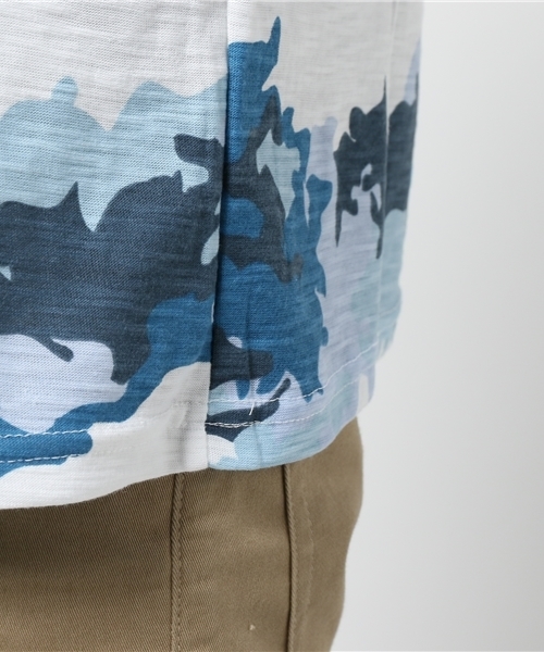 HVC(エイチブイシー)の「HVC / スラブカモフラTシャツ (Tシャツ/カットソー・メンズ・グリーン/ネイビー・L/XL/M)」の8枚目の写真