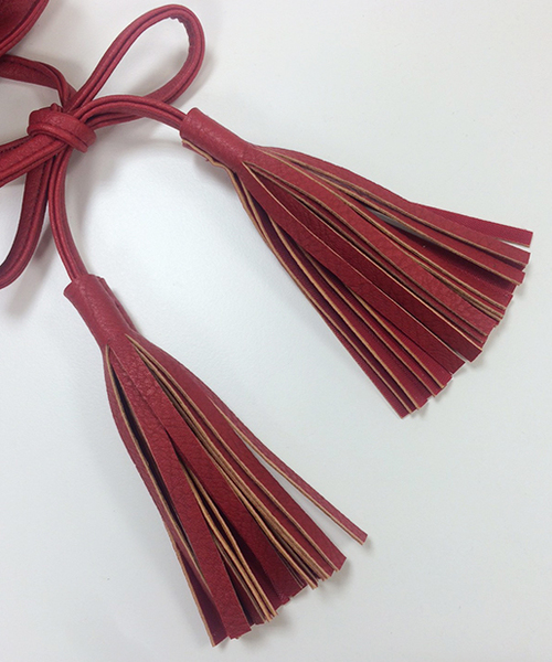 one after another NICE CLAUP（ワンアフターアナザーナイスクラップ）の「タッセル付ショルダーバッグ（ショルダーバッグ・レディース・レッド/ベージュ/ブラック・FREE）」の13枚目の写真