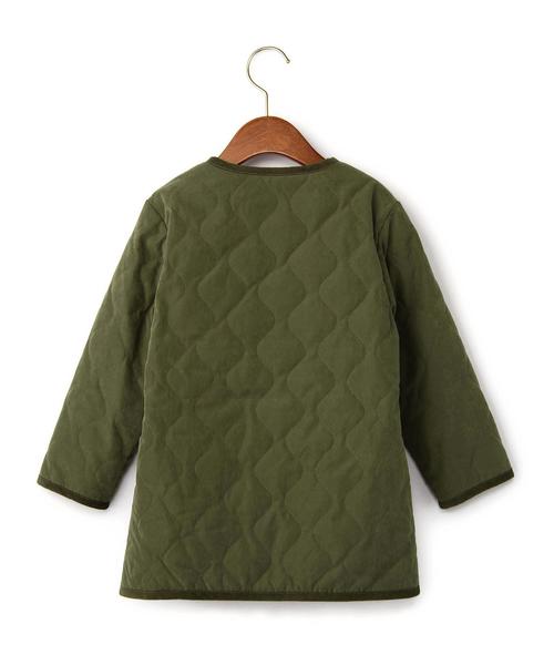 green label relaxing（グリーンレーベルリラクシング）の「■■■【KIDS】ナカワタボアライトコート ソリッド リバーシブル◆（その他アウター・キッズ・オリーブ・95cm/105cm/115cm/125cm/135cm）」の2枚目の写真