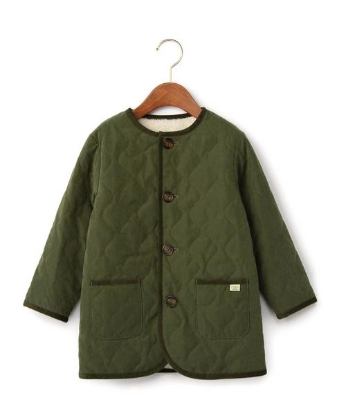 green label relaxing（グリーンレーベルリラクシング）の「■■■【KIDS】ナカワタボアライトコート ソリッド リバーシブル◆（その他アウター・キッズ・オリーブ・95cm/105cm/115cm/125cm/135cm）」の9枚目の写真