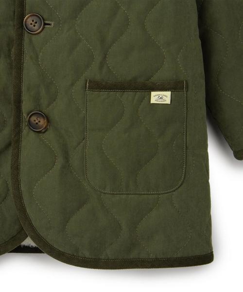 green label relaxing（グリーンレーベルリラクシング）の「■■■【KIDS】ナカワタボアライトコート ソリッド リバーシブル◆（その他アウター・キッズ・オリーブ・95cm/105cm/115cm/125cm/135cm）」の12枚目の写真