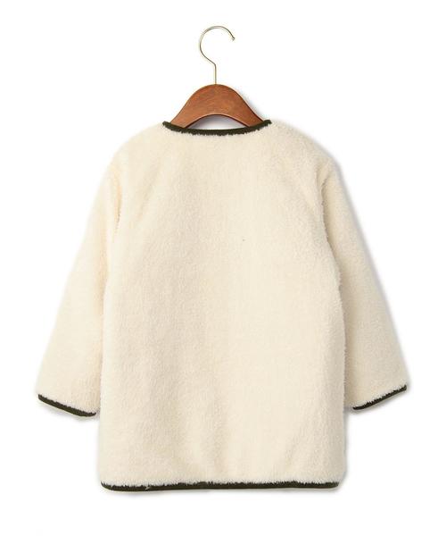 green label relaxing（グリーンレーベルリラクシング）の「■■■【KIDS】ナカワタボアライトコート ソリッド リバーシブル◆（その他アウター・キッズ・オリーブ・95cm/105cm/115cm/125cm/135cm）」の3枚目の写真