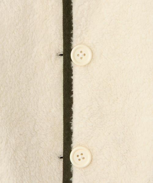 green label relaxing（グリーンレーベルリラクシング）の「■■■【KIDS】ナカワタボアライトコート ソリッド リバーシブル◆（その他アウター・キッズ・オリーブ・95cm/105cm/115cm/125cm/135cm）」の5枚目の写真