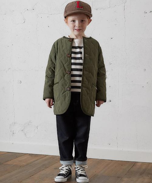 green label relaxing（グリーンレーベルリラクシング）の「■■■【KIDS】ナカワタボアライトコート ソリッド リバーシブル◆（その他アウター・キッズ・オリーブ・95cm/105cm/115cm/125cm/135cm）」の7枚目の写真