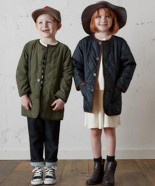 green label relaxing（グリーンレーベルリラクシング）の「■■■【KIDS】ナカワタボアライトコート ソリッド リバーシブル◆（その他アウター・キッズ・オリーブ・95cm/105cm/115cm/125cm/135cm）」の8枚目の写真