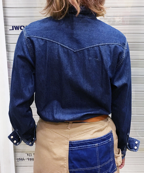 GREEN BOWL（グリーンボウル）の「GREEN BOWL 7oz Denim Western Shirts/グリーンボウルデニムウェスタンシャツ（シャツ/ブラウス・メンズ・インディゴブルー・38/40）」の15枚目の写真