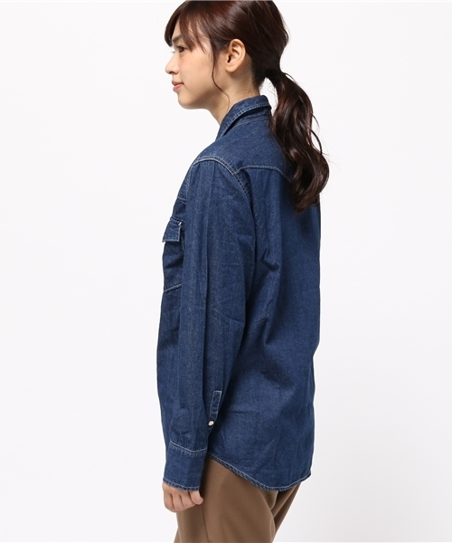 GREEN BOWL（グリーンボウル）の「GREEN BOWL 7oz Denim Western Shirts/グリーンボウルデニムウェスタンシャツ（シャツ/ブラウス・メンズ・インディゴブルー・38/40）」の9枚目の写真