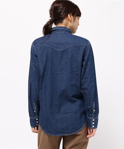 GREEN BOWL（グリーンボウル）の「GREEN BOWL 7oz Denim Western Shirts/グリーンボウルデニムウェスタンシャツ（シャツ/ブラウス・メンズ・インディゴブルー・38/40）」の10枚目の写真