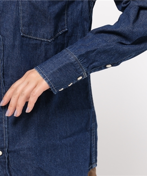 GREEN BOWL（グリーンボウル）の「GREEN BOWL 7oz Denim Western Shirts/グリーンボウルデニムウェスタンシャツ（シャツ/ブラウス・メンズ・インディゴブルー・38/40）」の12枚目の写真