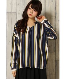 VENCEEXCHANGE | ストライプスキッパーシャツ                 (シャツ/ブラウス)