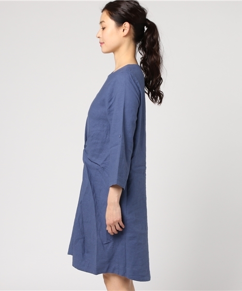 LBC（エルビーシー）の「ねじりチュニックワンピース（ワンピース・レディース・マスタード/ブルー/ライトグレー・MEDIUM/LARGE）」の5枚目の写真