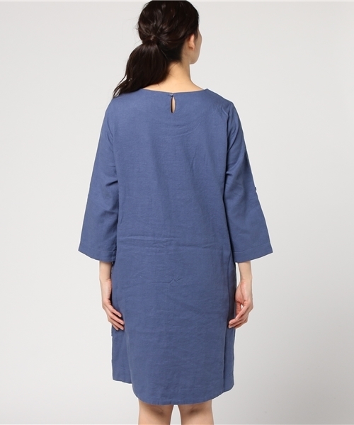 LBC（エルビーシー）の「ねじりチュニックワンピース（ワンピース・レディース・マスタード/ブルー/ライトグレー・MEDIUM/LARGE）」の6枚目の写真