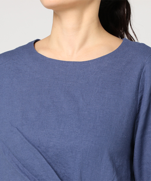 LBC（エルビーシー）の「ねじりチュニックワンピース（ワンピース・レディース・マスタード/ブルー/ライトグレー・MEDIUM/LARGE）」の8枚目の写真