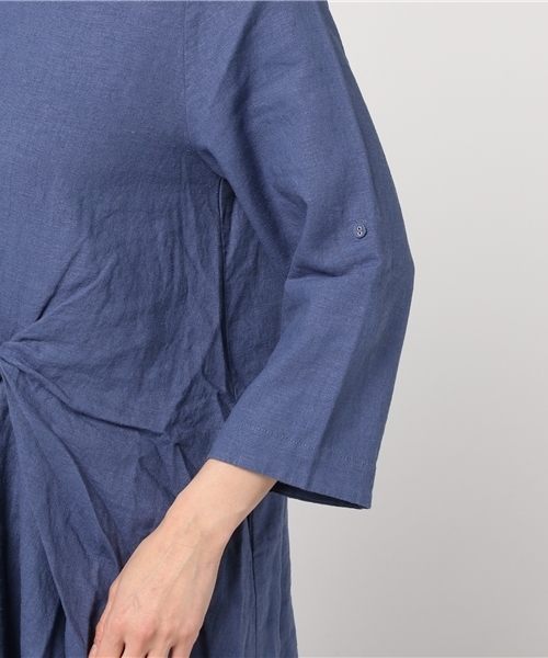 LBC（エルビーシー）の「ねじりチュニックワンピース（ワンピース・レディース・マスタード/ブルー/ライトグレー・MEDIUM/LARGE）」の9枚目の写真