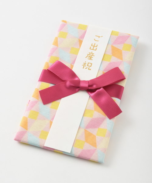 I.D.E.A international（イデアインターナショナル）の「ククゥー ガーゼスタイ金封（スタイ/よだれかけ・レディース・イエロー/ブルー/ピンク/オレンジ・ﾌﾘ-）」の4枚目の写真