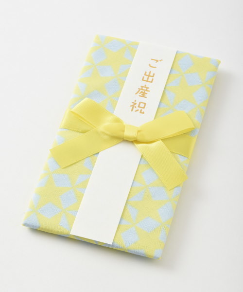 I.D.E.A international（イデアインターナショナル）の「ククゥー ガーゼスタイ金封（スタイ/よだれかけ・レディース・イエロー/ブルー/ピンク/オレンジ・ﾌﾘ-）」の3枚目の写真