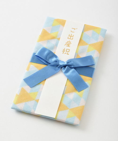 I.D.E.A international（イデアインターナショナル）の「ククゥー ガーゼスタイ金封（スタイ/よだれかけ・レディース・イエロー/ブルー/ピンク/オレンジ・ﾌﾘ-）」の2枚目の写真