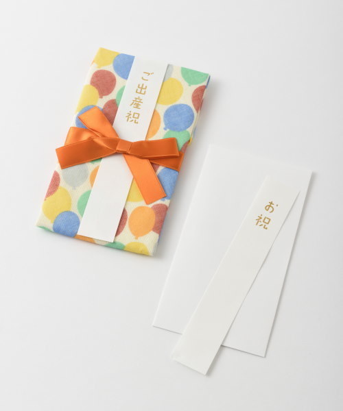 I.D.E.A international（イデアインターナショナル）の「ククゥー ガーゼスタイ金封（スタイ/よだれかけ・レディース・イエロー/ブルー/ピンク/オレンジ・ﾌﾘ-）」の6枚目の写真