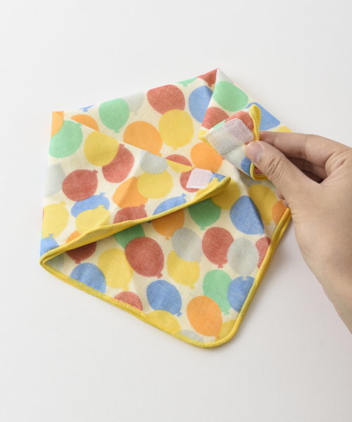 I.D.E.A international（イデアインターナショナル）の「ククゥー ガーゼスタイ金封（スタイ/よだれかけ・レディース・イエロー/ブルー/ピンク/オレンジ・ﾌﾘ-）」の12枚目の写真