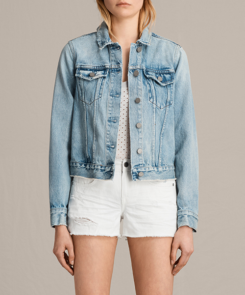 all saints denim jacket
