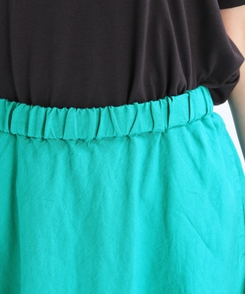 studio CLIP（スタディオクリップ）の「レーヨンリネンポプリンフレアスカート（スカート・レディース・ブルー/ピンク/グリーン・LARGE/MEDIUM/XXX-LARGE/X-LARGE）」の9枚目の写真