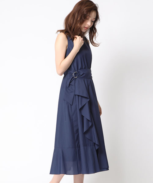 QUEENS COURT（クイーンズコート）の「ペーパーローンワンピース（ワンピース・レディース・ピンク/ブラウン/ネイビー・S/M）」の3枚目の写真