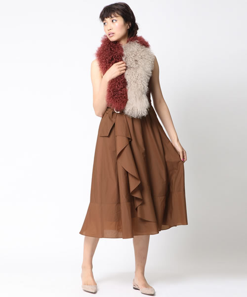 QUEENS COURT（クイーンズコート）の「ペーパーローンワンピース（ワンピース・レディース・ピンク/ブラウン/ネイビー・S/M）」の16枚目の写真