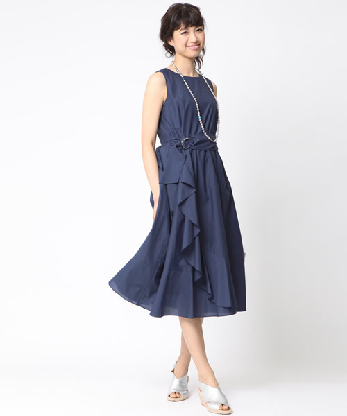 QUEENS COURT（クイーンズコート）の「ペーパーローンワンピース（ワンピース・レディース・ピンク/ブラウン/ネイビー・S/M）」の18枚目の写真