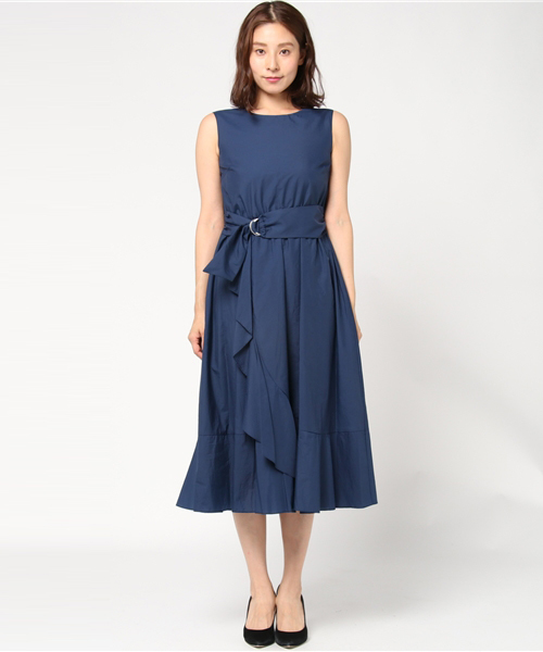 QUEENS COURT（クイーンズコート）の「ペーパーローンワンピース（ワンピース・レディース・ピンク/ブラウン/ネイビー・S/M）」の4枚目の写真