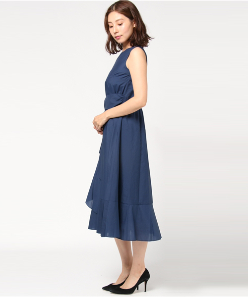 QUEENS COURT（クイーンズコート）の「ペーパーローンワンピース（ワンピース・レディース・ピンク/ブラウン/ネイビー・S/M）」の5枚目の写真