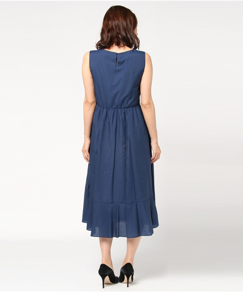 QUEENS COURT（クイーンズコート）の「ペーパーローンワンピース（ワンピース・レディース・ピンク/ブラウン/ネイビー・S/M）」の6枚目の写真