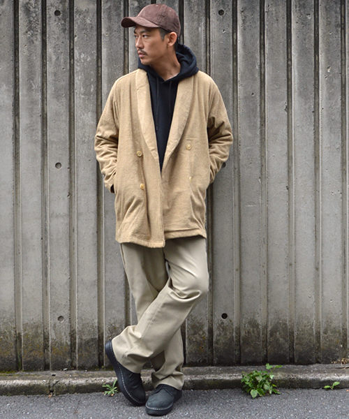 THING FABRICS（シングファブリックス）の「tHING FABRICS/シングファブリックス Double breasted (Short Pile)（テーラードジャケット・メンズ・ベージュ/ブラック/ネイビー・1/0）」の15枚目の写真