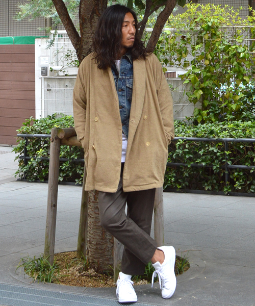 THING FABRICS（シングファブリックス）の「tHING FABRICS/シングファブリックス Double breasted (Short Pile)（テーラードジャケット・メンズ・ベージュ/ブラック/ネイビー・1/0）」の18枚目の写真