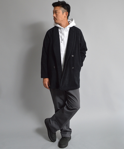 THING FABRICS（シングファブリックス）の「tHING FABRICS/シングファブリックス Double breasted (Short Pile)（テーラードジャケット・メンズ・ベージュ/ブラック/ネイビー・1/0）」の20枚目の写真