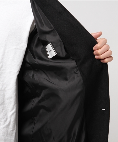 WEGO（ウィゴー）の「WEGO/シャギーウールオーバーコート（チェスターコート・メンズ・ネイビー/ブラック・LARGE/MEDIUM/SMALL）」の15枚目の写真