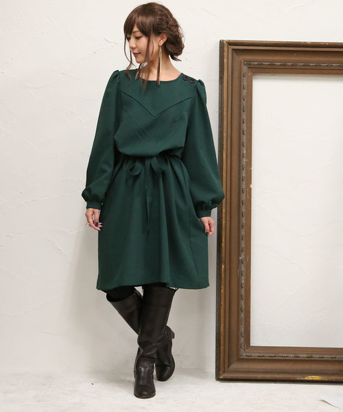 ワンピース ワンピース Somariレトロvデザインワンピース ワンピース Somari ソマリ のファッション