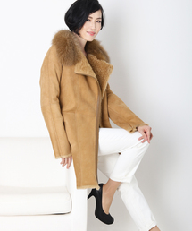 sankyo shokai（サンキョウショウカイ）の「ファー付きムートンコート（その他アウター）」