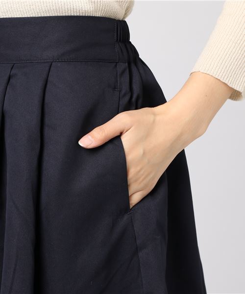 earth music&ecology（アースミュージックアンドエコロジー）の「・フレアーミディスカート（スカート・レディース・ボルドー/ネイビー/ダークグリーン/キャメル・FREE）」の6枚目の写真