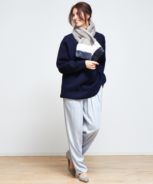 Au BANNISTER(オゥバニスター)の「50mmポインテッドミドルパンプス(パンプス・レディース・ライトグレー/ブラック/ベージュ/ネイビー・34/35/36/37/38/39/40)」の6枚目の写真