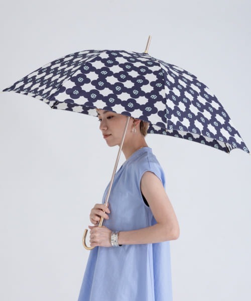 ameme（アメメ）の「ameme　ブルージュ長傘（長傘・レディース・ブラック/ネイビー/レッド/オフホワイト/その他1/ブルー系その他・FREE）」の5枚目の写真