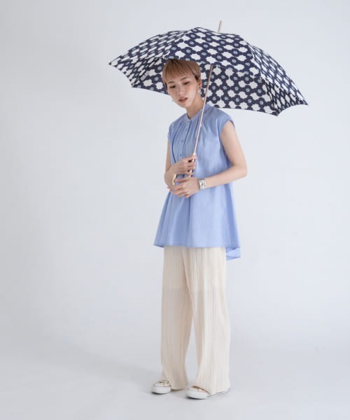 ameme（アメメ）の「ameme　ブルージュ長傘（長傘・レディース・ブラック/ネイビー/レッド/オフホワイト/その他1/ブルー系その他・FREE）」の9枚目の写真